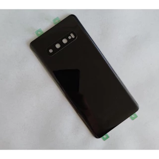 Tampa Traseira de Vidro SEM Lente Modelo Galaxy S10 Plus Preta (Item NÃO acompanha Lente)