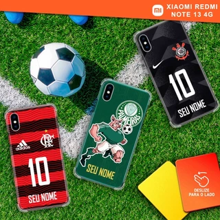 Capa Capinha - Xiaomi Redmi Note 13 4G - Futebol e Mascotes Personalizadas