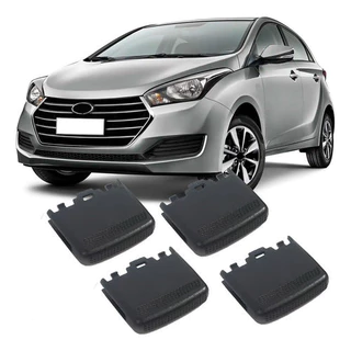 Kit Clip Direcionador Difusor De Ar Hb20 2012 À 2019 - Preto