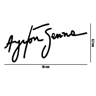 Adesivo de Recorte Senna - 4,7x10 cm - Etiqueta/Enfeite