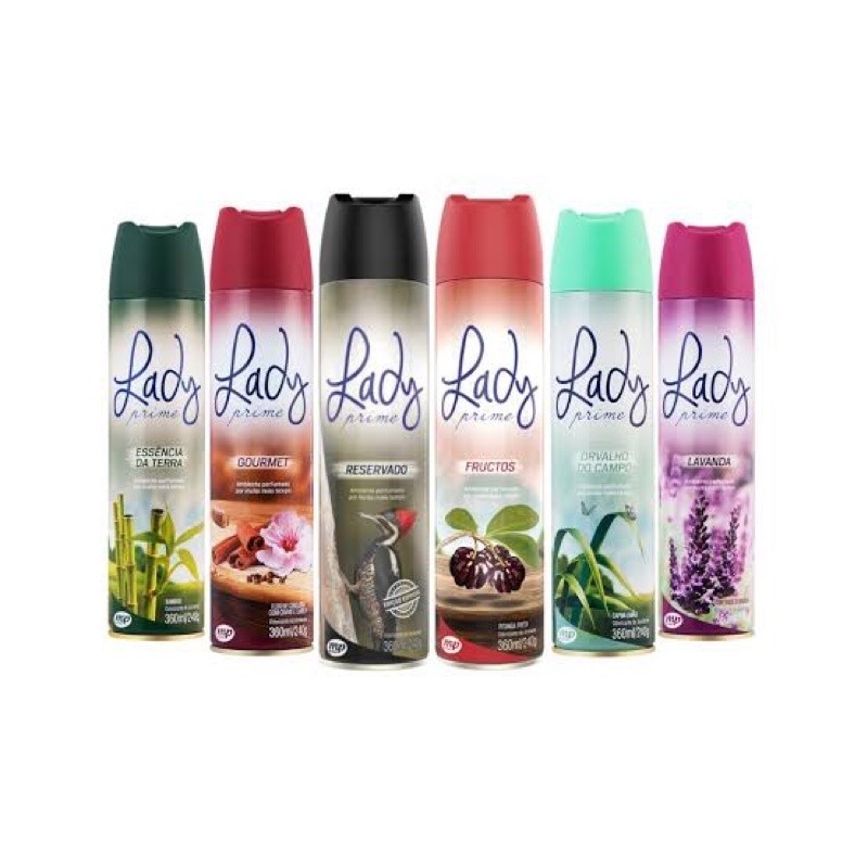 Odorizador de Ambiente 360ml - Spray Lady Prime (Escolha Fragrâncias ...