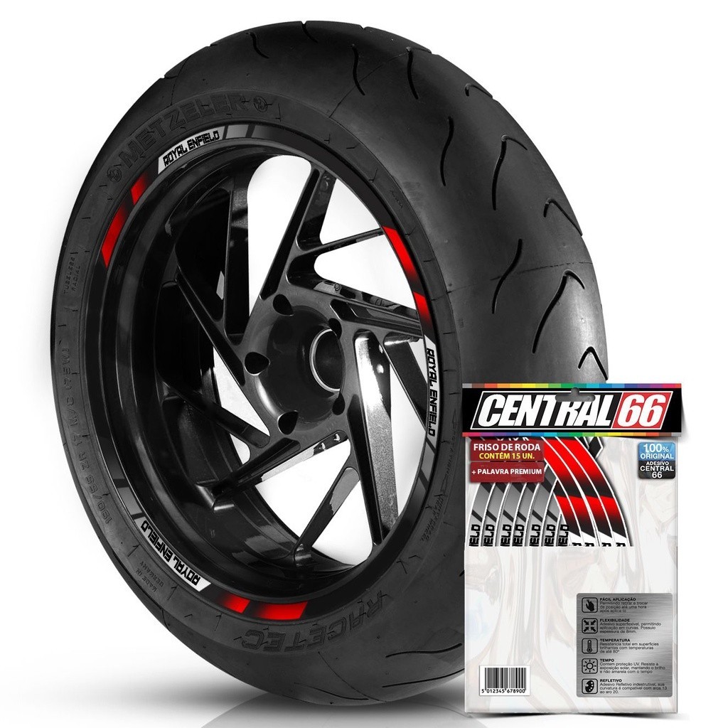 Adesivos Friso de Roda Kit M2 Royal Enfield Cores Refletivo Aro 13 ao ...