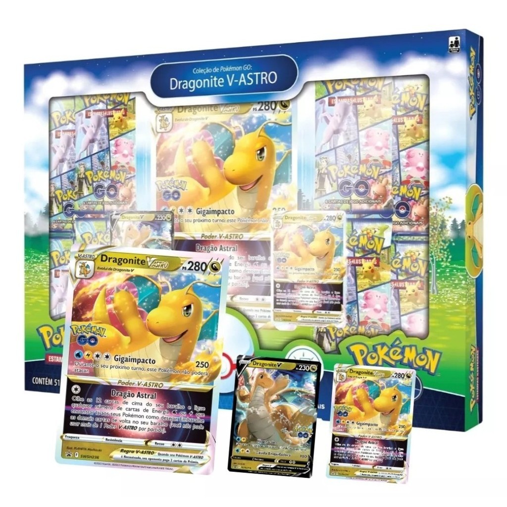 Card Pokémon GO Collezione Premier Dragonite-V Astro
