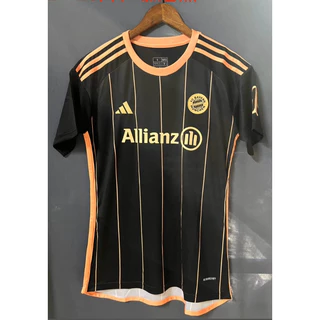 24-25 Bayern Munique Black Thai Edition Manga Curta 1 : 1 Camisa De Futebol De Alta Qualidade