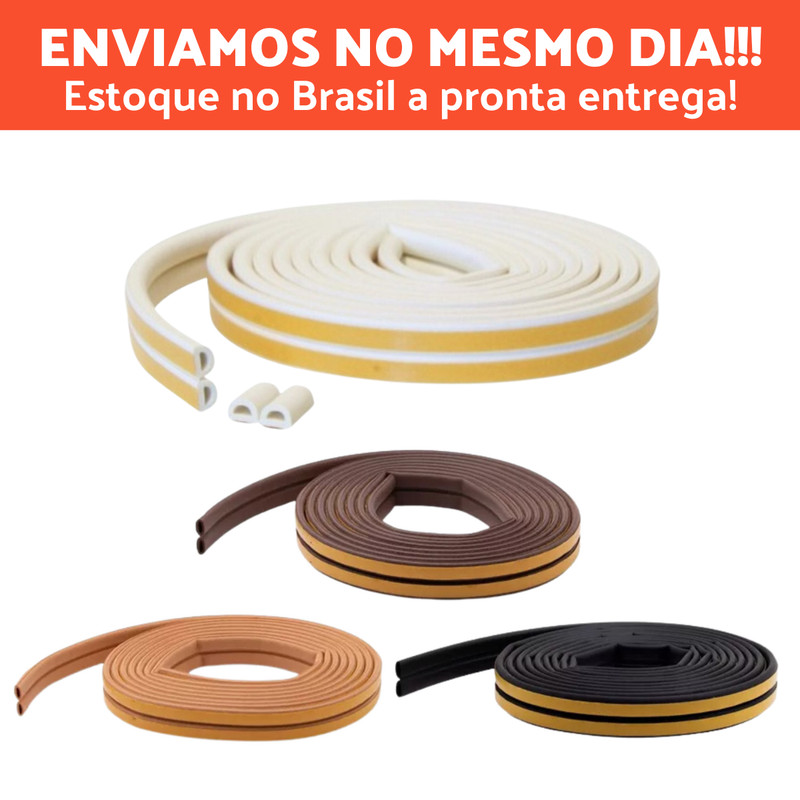 Fita Veda Frestas Portas Janelas ComfortDoor 6 Metros