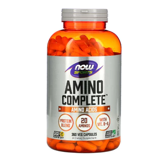 Amino Complete Now Foods com Vit. B6 360 Cáps Importado