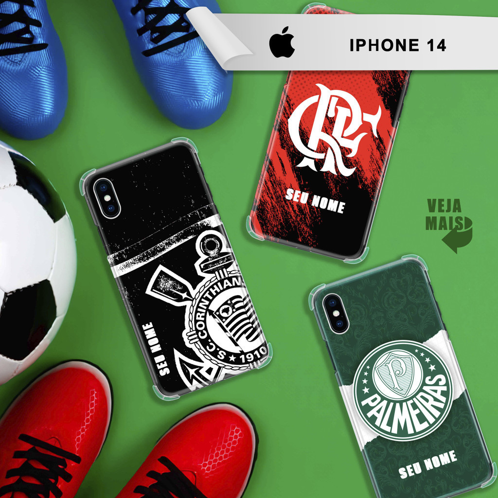 Capa Capinha - iPhone 14 - Futebol Personalizada