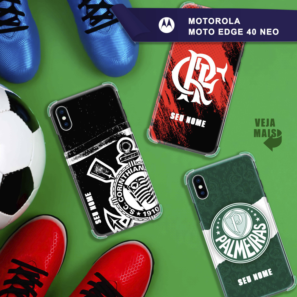 Capa Capinha - Motorola Moto Edge 40 Neo - Futebol Personalizada