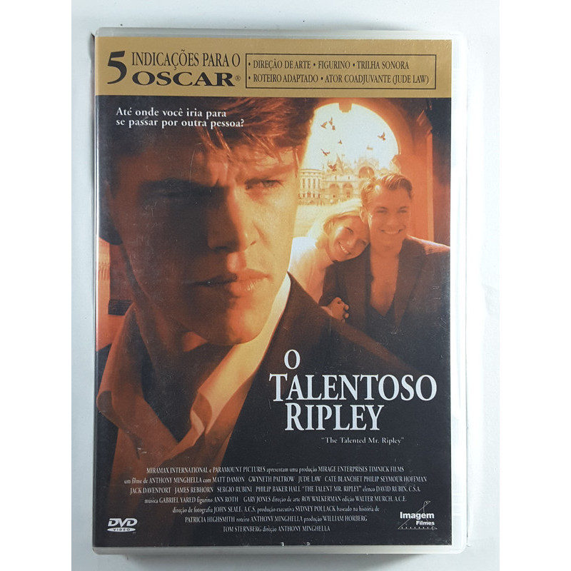 DVD O Talentoso Ripley Matt Damon | Shopee Brasil