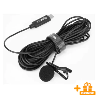 Microfone Digital Lapela Tipo C BYM3 Boya