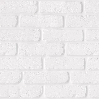 Papel De Parede Autocolante Tijolo Branco Efeito Tijolinho Lavável