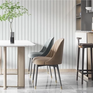 Papel de parede Autoadesivo para Quarto/ Sala/ Cozinha/ Banheiro - Madeira Ripado Branco Efeito Visual 3D