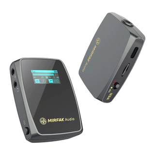 Sistema Microfone Lapela Sem Fio Mirfak WE10 2.4GHz Preto