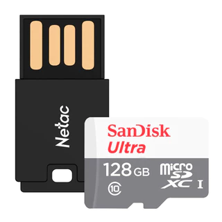 CartãoMemória Sandisk MicroSDXC 128GB Ultra Adpt MicroSD USB
