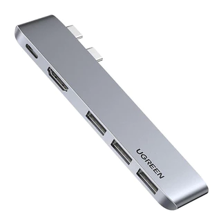 Hub Adaptador USB-C Ugreen 5 em 2 para MacBook Air e Pro