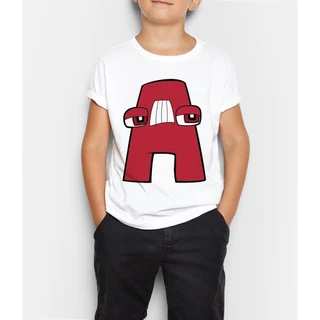 Camiseta Alphabet Lore Alfabeto Letra A - LK 011