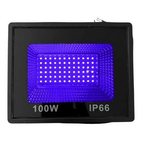 Refletor Minia Festasdj 100w Luz Negra Efeito Neon Bivolt