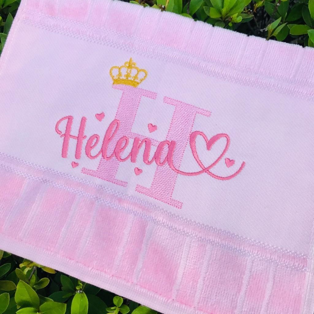Toalhinha de Boca Bordada Dohler Lettering Com Nome | Shopee Brasil