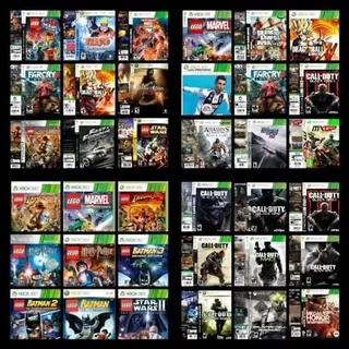 Kit 4 Jogos XBOX 360 LT 3.0, RGH e JTAG à Sua Escolha - Midia Fisica