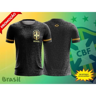 Camiseta Seleção Do Brasil CBF Masculina Jacquard