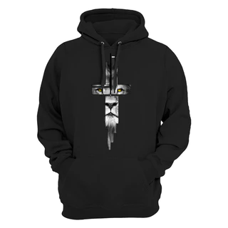 Moletom Estampado Blusa De Frio Bolso Capuz Estampado Quentinho Jesus Olhar Lion