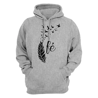 Moletom Estampado Cristão Blusa De Frio Inverno Confortável Fé Plant