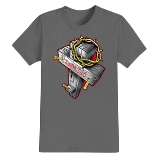 Camiseta 100% Algodão Confortável Estampada Cristã T-Shirt John 3:16
