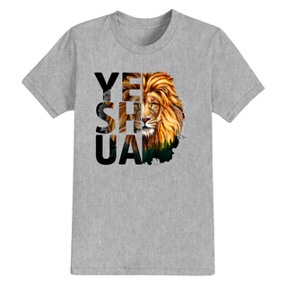 Camiseta Estampada Unissex Estampada Confortável Yeshua Lion