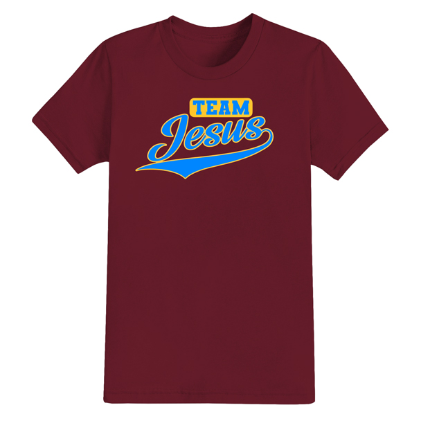 Camiseta Algodão Estampada Cristã Confortável Team Jesus