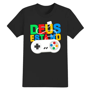 Camiseta Cristã Tecido Algodão Confortável Estampada Deus No Controle