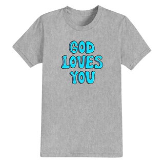 Camiseta Estampada Algodão Confortável Shirt Unissex God Loves