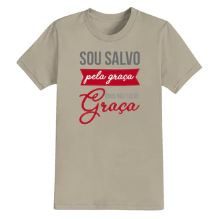 Camiseta Estampada Algodão Confortável Shirt Unissex Sou Salvo