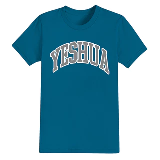 Camiseta 100% Algodão Confortável Estampada Cristã T-Shirt Yeshua Escrito