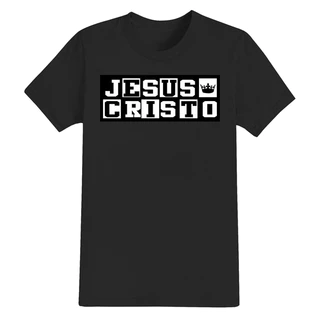 Camiseta Estampada Algodão Confortável Shirt Unissex Jesus Coroa Rei