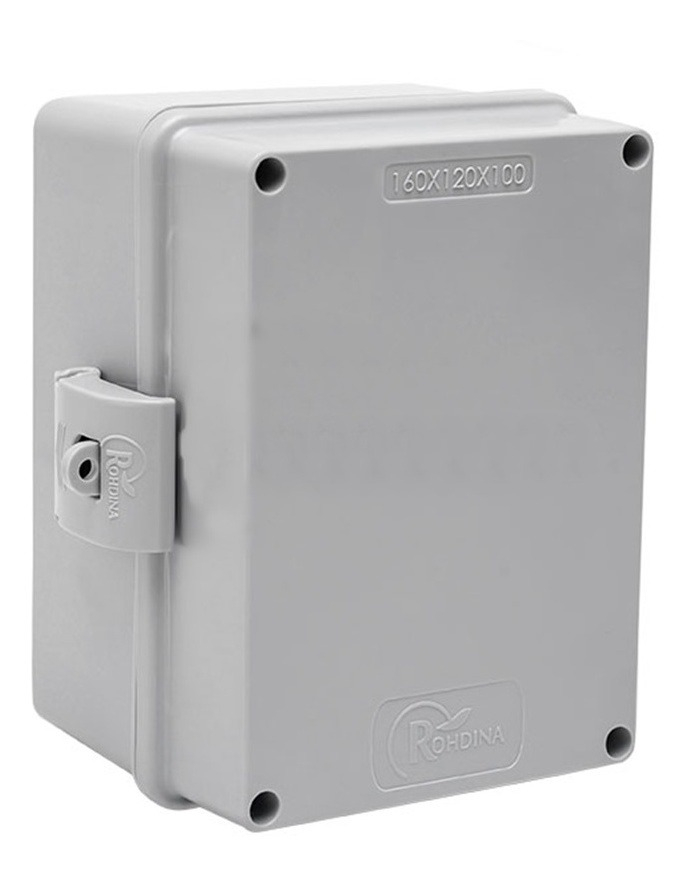 Caixa para Medidor de Energia ou Multiuso em PVC com Dobradiça e Fecho 16x12x10cm CAIXA HERMÉTICA