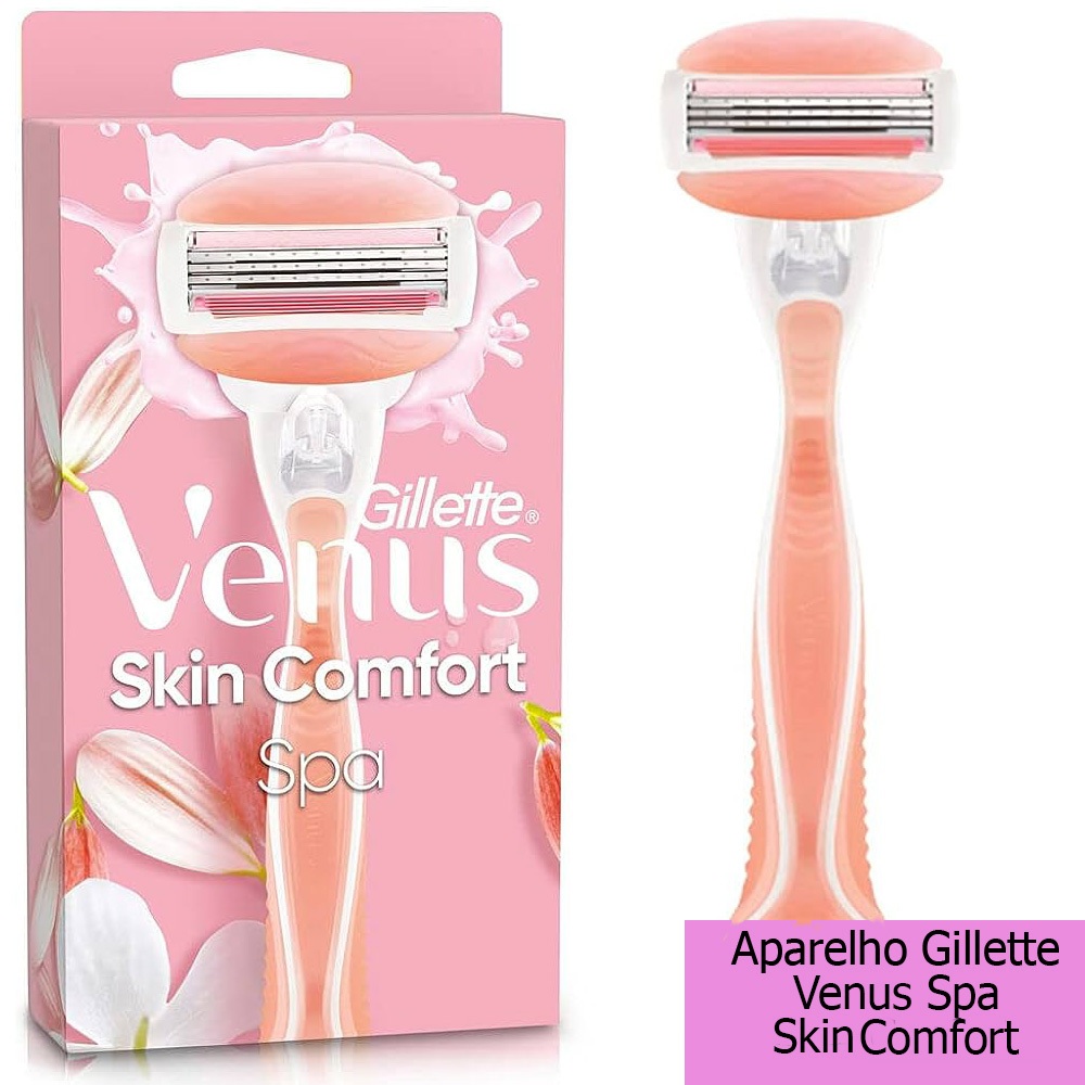 Aparelho de Depilar Gillette Venus Spa Skin Comfort pele sensível