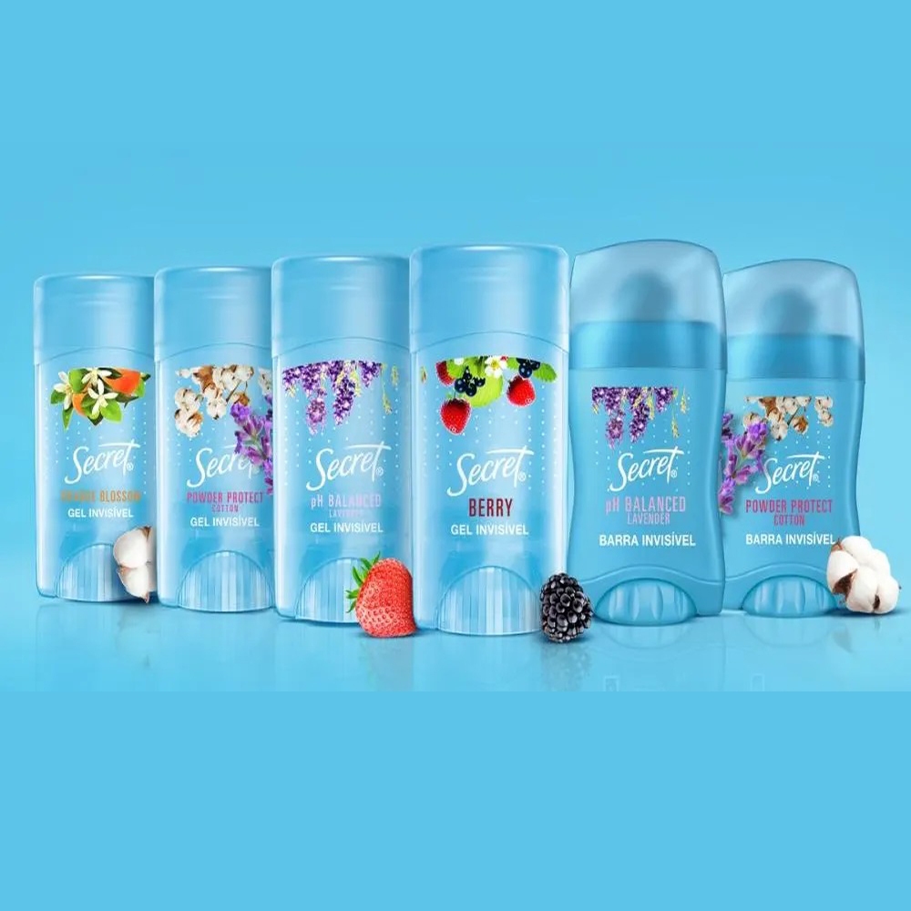 Desodorantes Antitranspirantes Secret em Gel ou Barra - Diversos Aromas ...