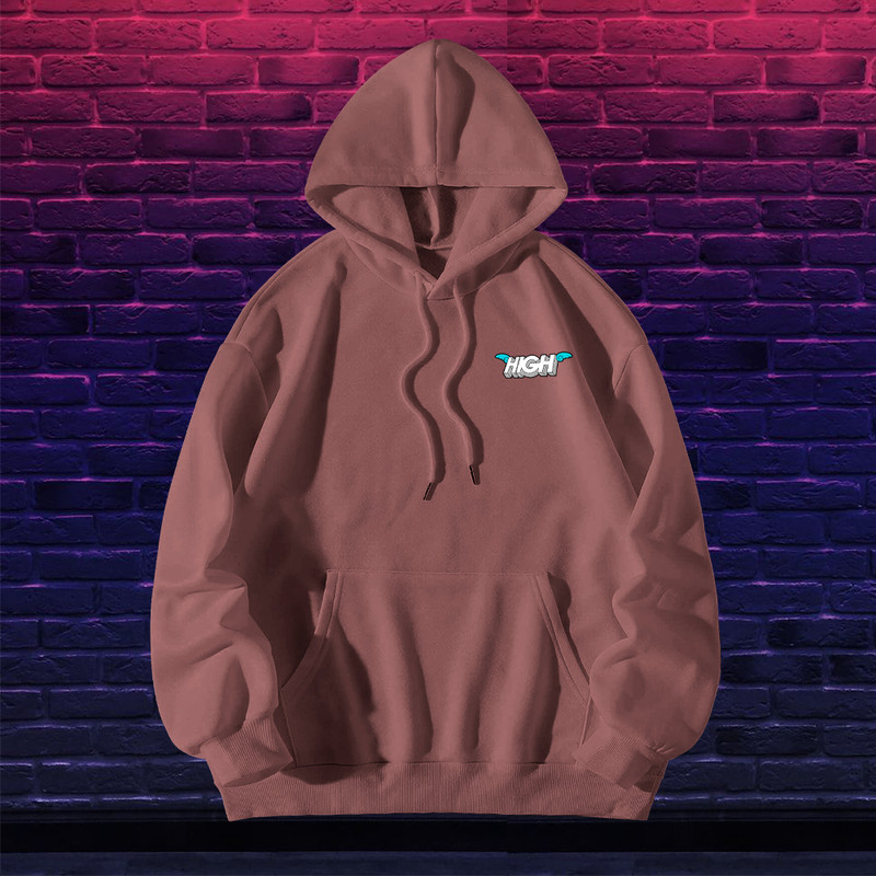 Moletom Canguru Estampado Unissex Grife Bolso Capuz High