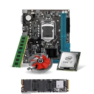 Kit Pl Mãe H81 + Proc. I7 4770 + Mem 16gb Ddr3 + Cooler + M.2 512gb