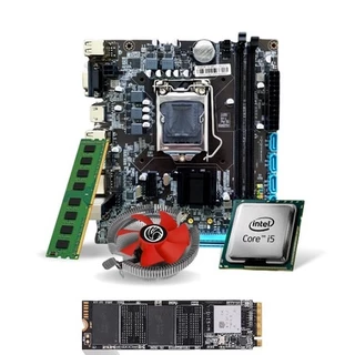 Kit Pl Mãe H61 + Proc I5 3470 + Memoria 16 Gb Ddr3 + Cooler+ M2 480