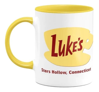 Caneca Xícara Cerâmica Gilmore Girls Stars Hollow Lukes