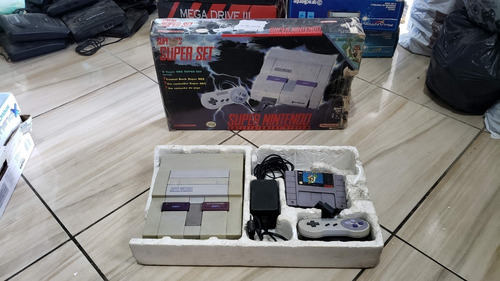 Super Nintendo Na Caixa Funcionando 100% L1