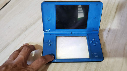 Nintendo DSi XL in good Midnight Blue and Yoshi Touch and Go DS