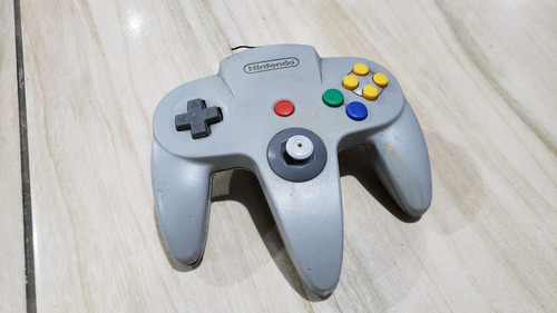 Controle Cinza Original Do Nintendo 64 Com Cabo Cortado. A3