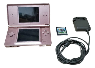 Nintendo Ds Lite Rosa Completo Funcionando 100% G1