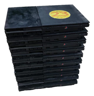 Lote Com 10 Playstation 2 Slim Só O Aparelho Sem Nada E Todos Com Defeito. Ligam Mas Sem Imagem. Alguns Sem Power E Parafusos. G1