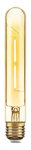 Lâmpada Filamento Led T30 2w Bivolt Elgin 2200k Âmbar