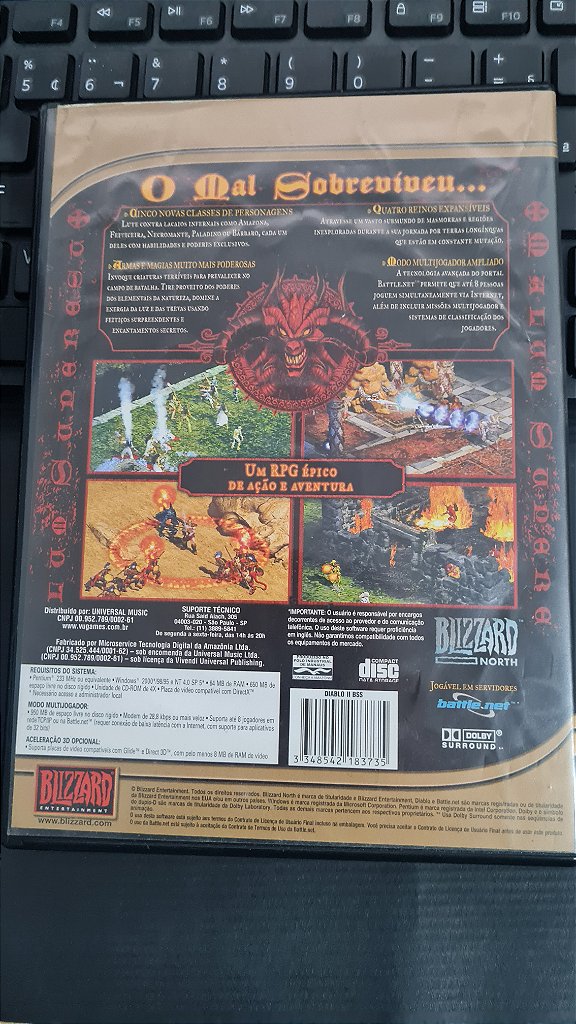 Jogo Diablo 2 Pc Original Mídia Fisica | Shopee Brasil