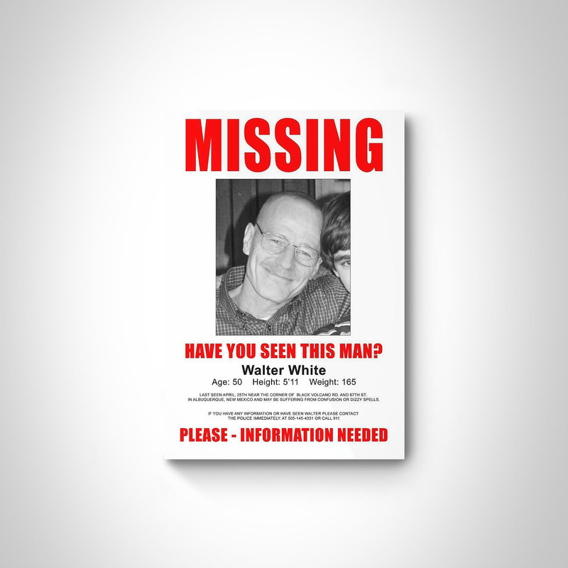 QUADRO/PLACA DECORATIVA BREAKING BAD