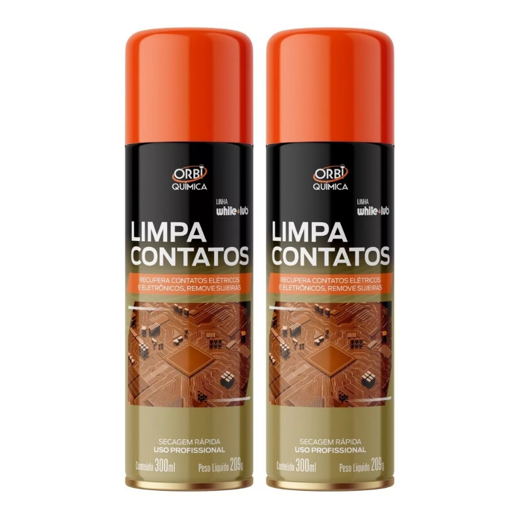Limpa Contato Eletrico Spray Eletrônico Pc e Placas 2 Unidades | Shopee ...